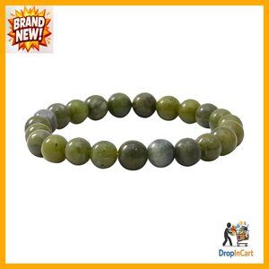 Handcrafted Connemara Marble Stretch Bracelet Elegant Minimal Chic Irish